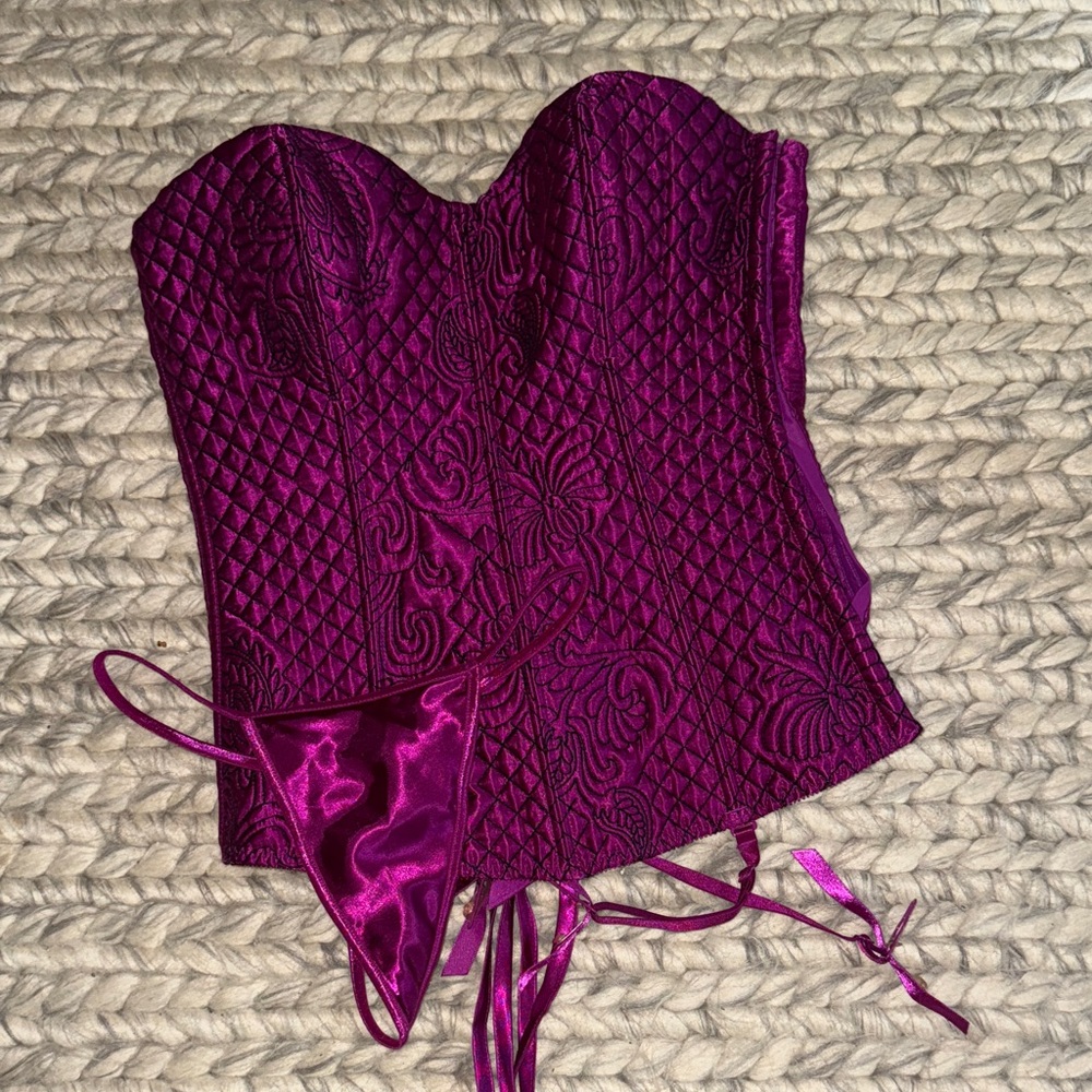 Frederick's of Hollywood Purple Shapewear Set